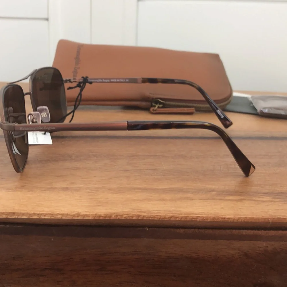 NWT Ermenegildo Zegna polarized sunglasses made in Italy - Picture 9 of 13